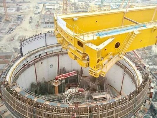 연료 집합체 반응기 헤드를 위한 7.5 ~ 35 Ｍ 핵 극지 크레인에 걸쳐 이어지세요